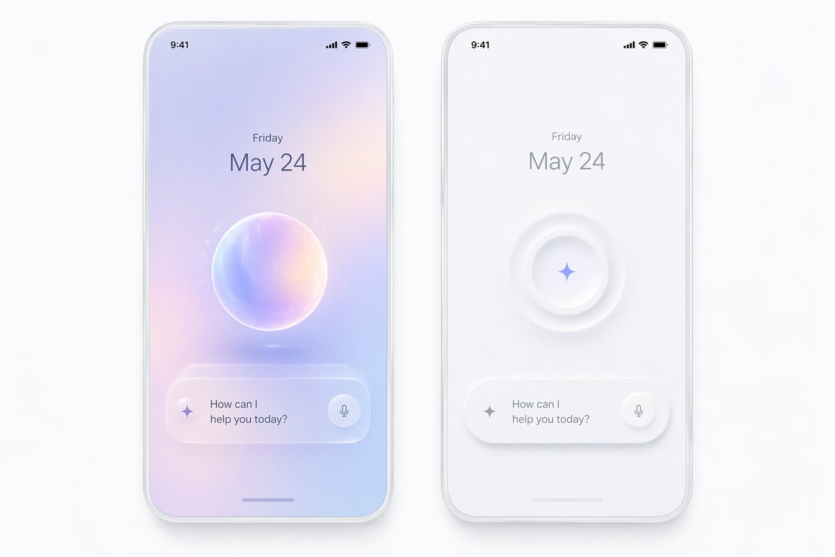 AI-generated phone interface themes.